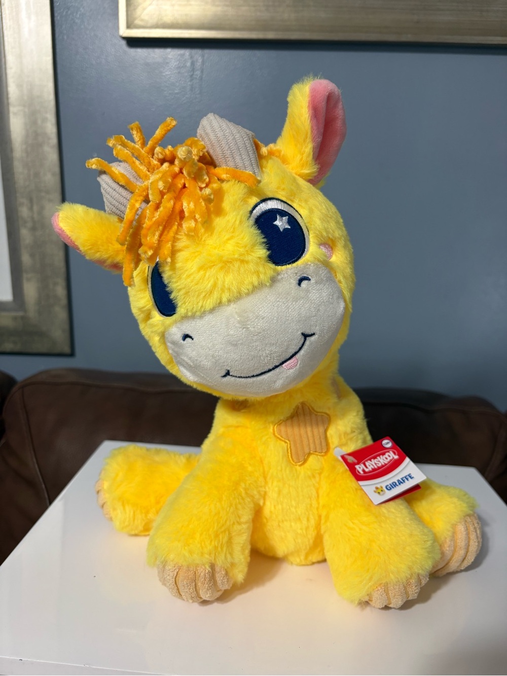 Playskool Yellow Giraffe Plush - Soft Star-Accent Stuffed Animal